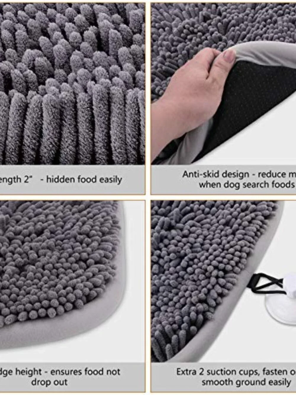 New Snuffle Mat for Dogs, 17'' x 21'' Dog Sniffing Interactive Feeding Game Bore